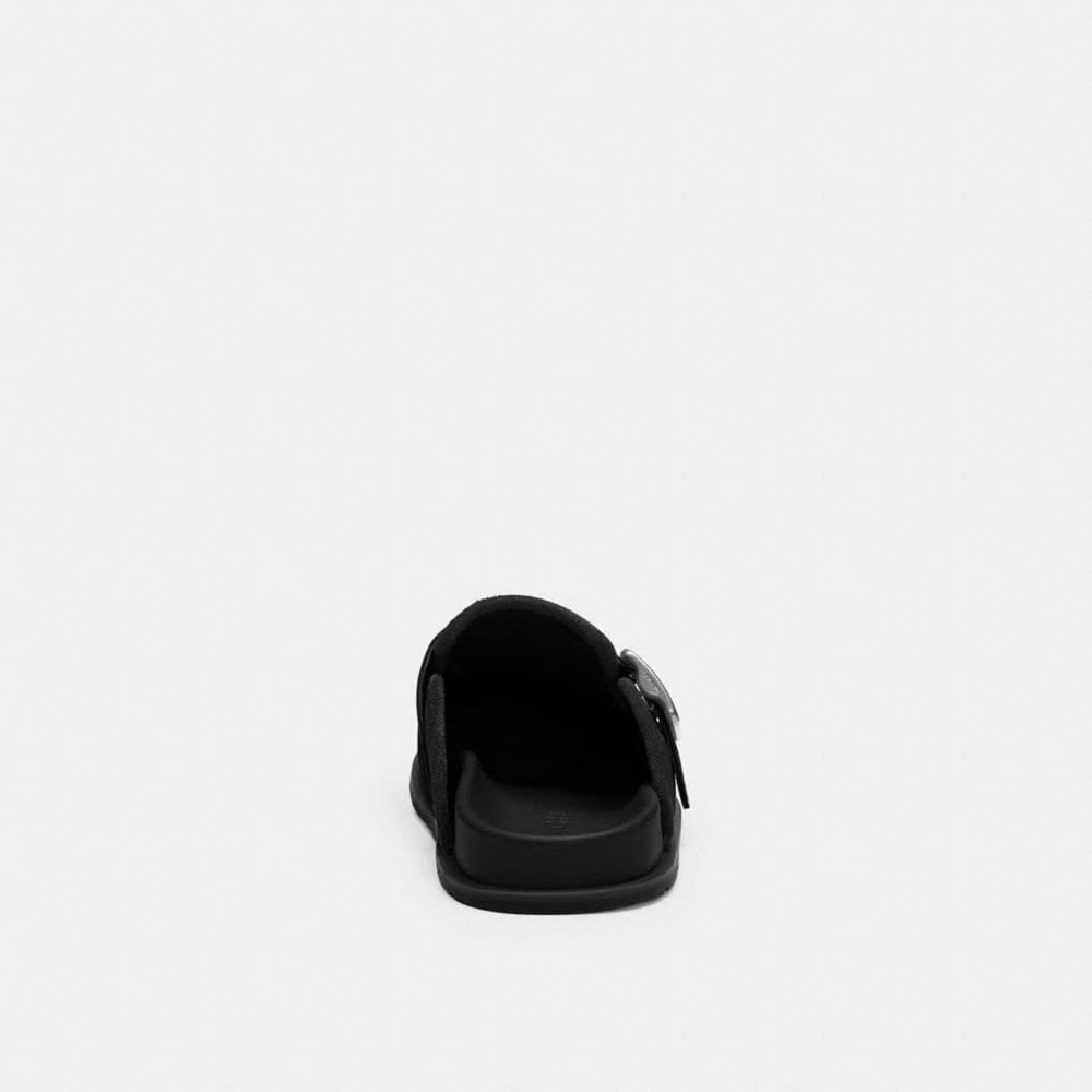 Men's Coach Buckle Clog Black