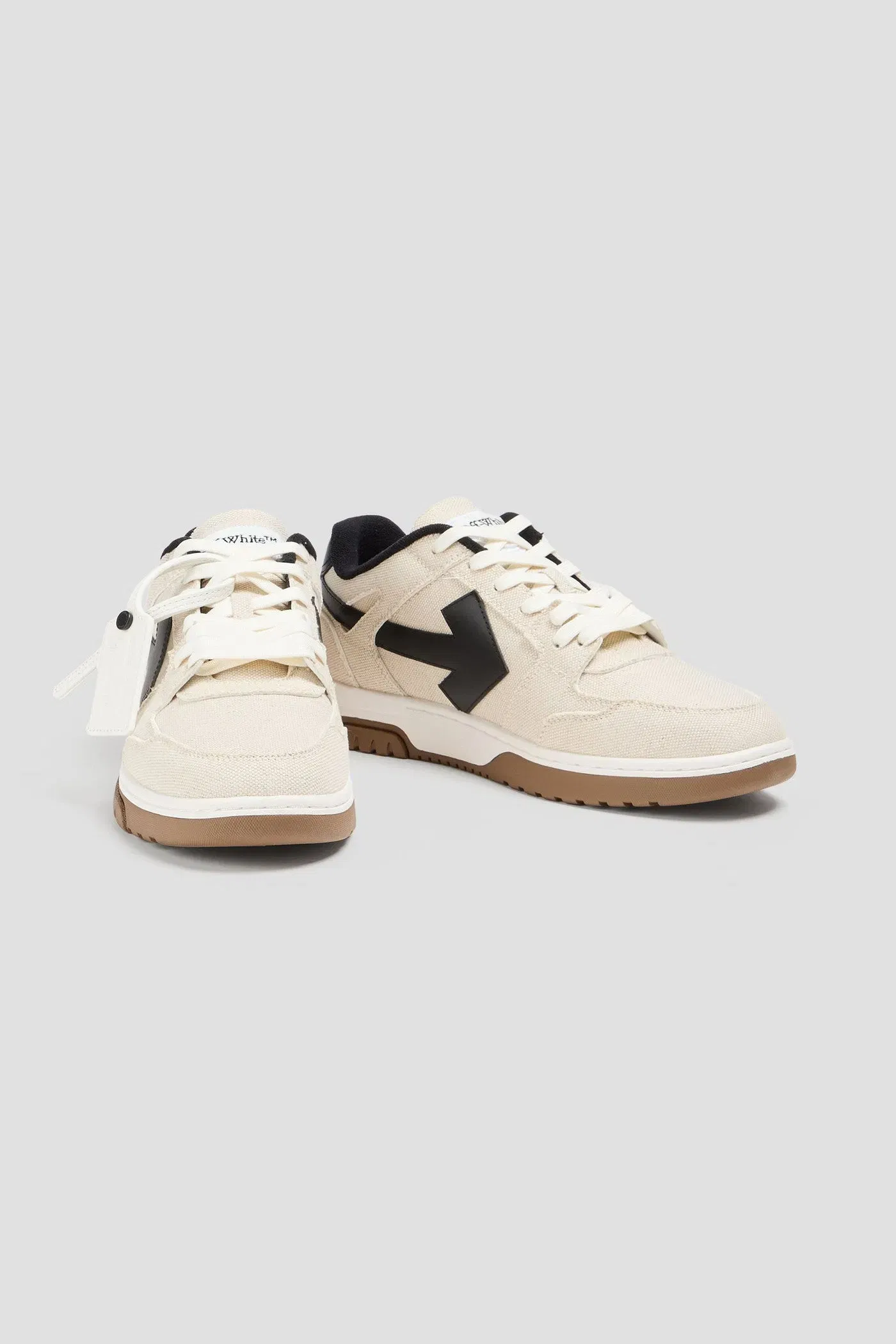 Off-White Out Of Office Canvas Sneakers Ecru
