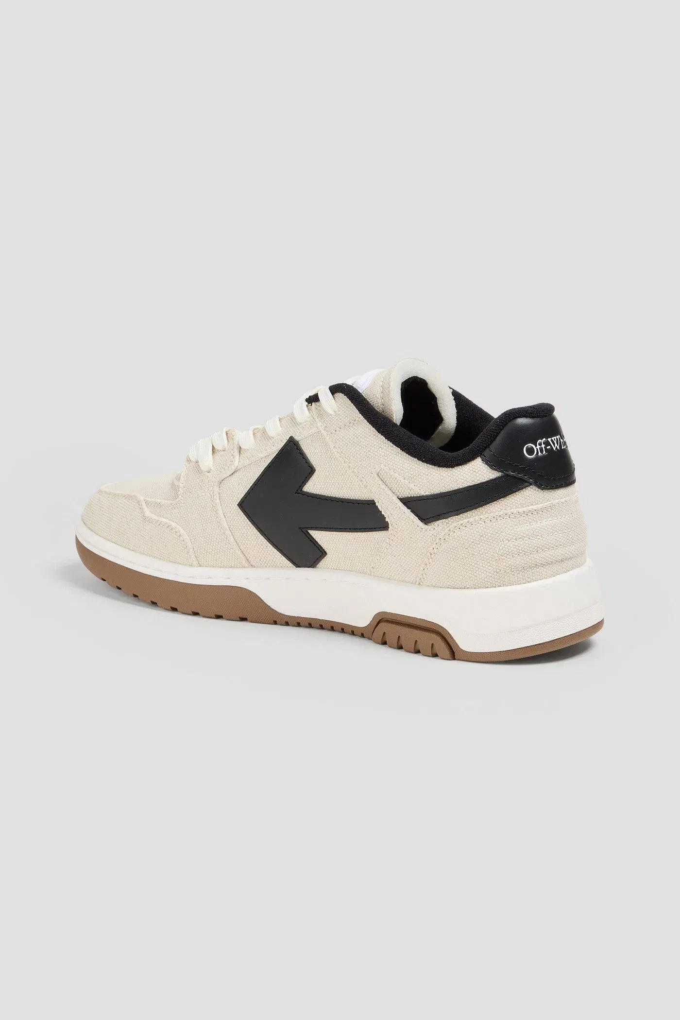 Off-White Out Of Office Canvas Sneakers Ecru