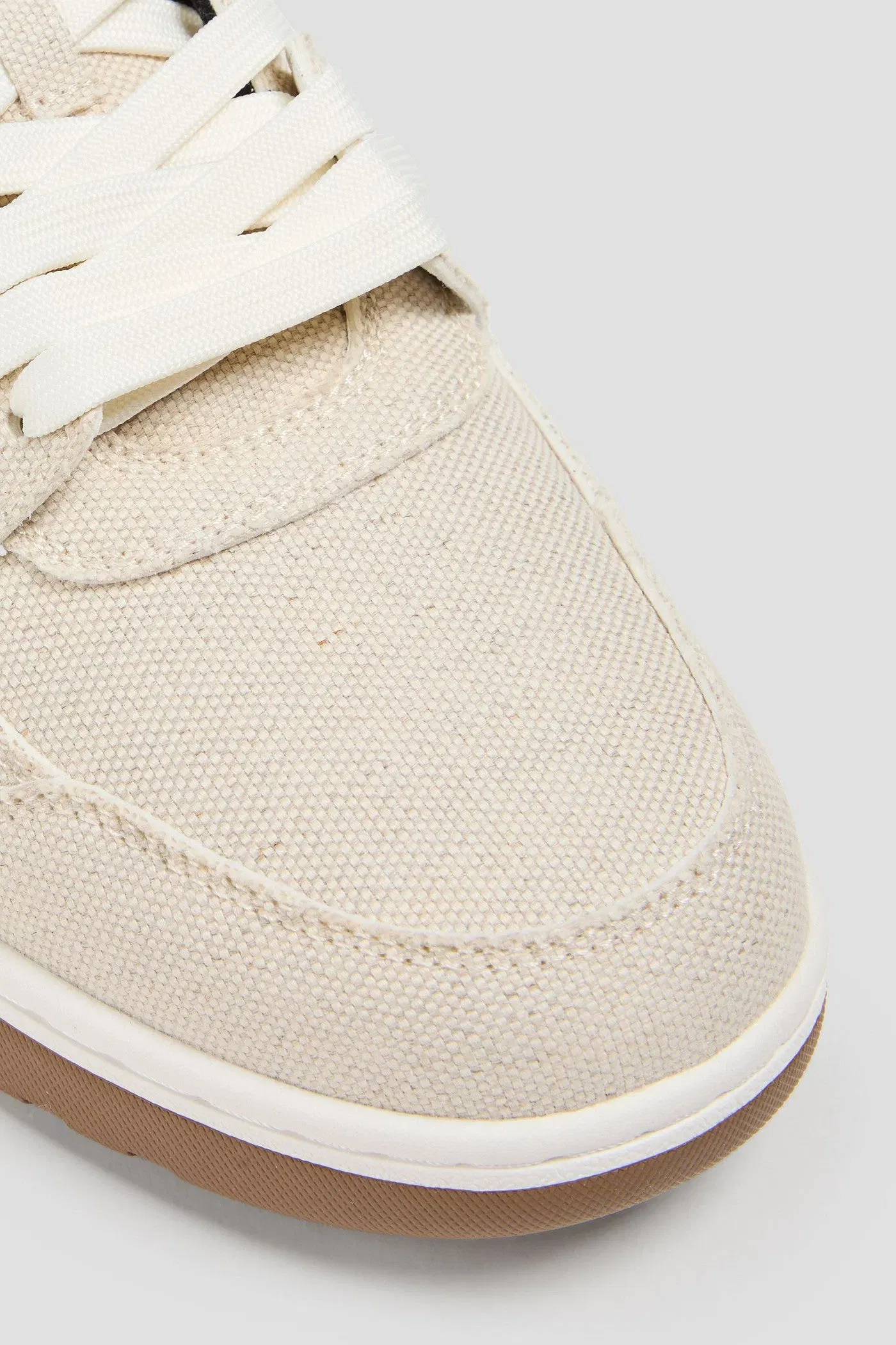 Off-White Out Of Office Canvas Sneakers Ecru