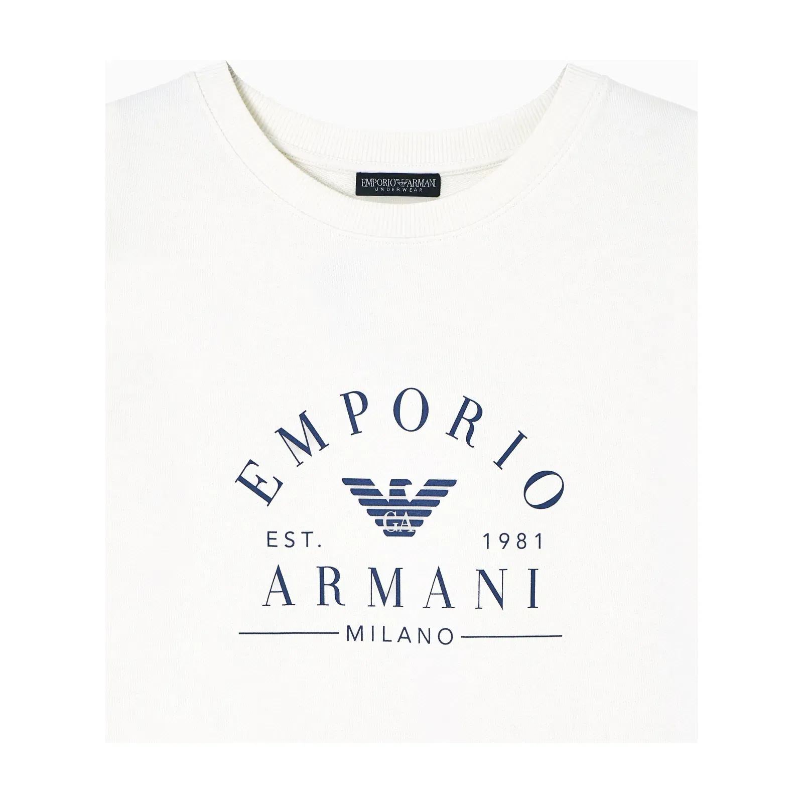 Emporio Armani Iconic sleeveless jersey loungewear sweatshirt