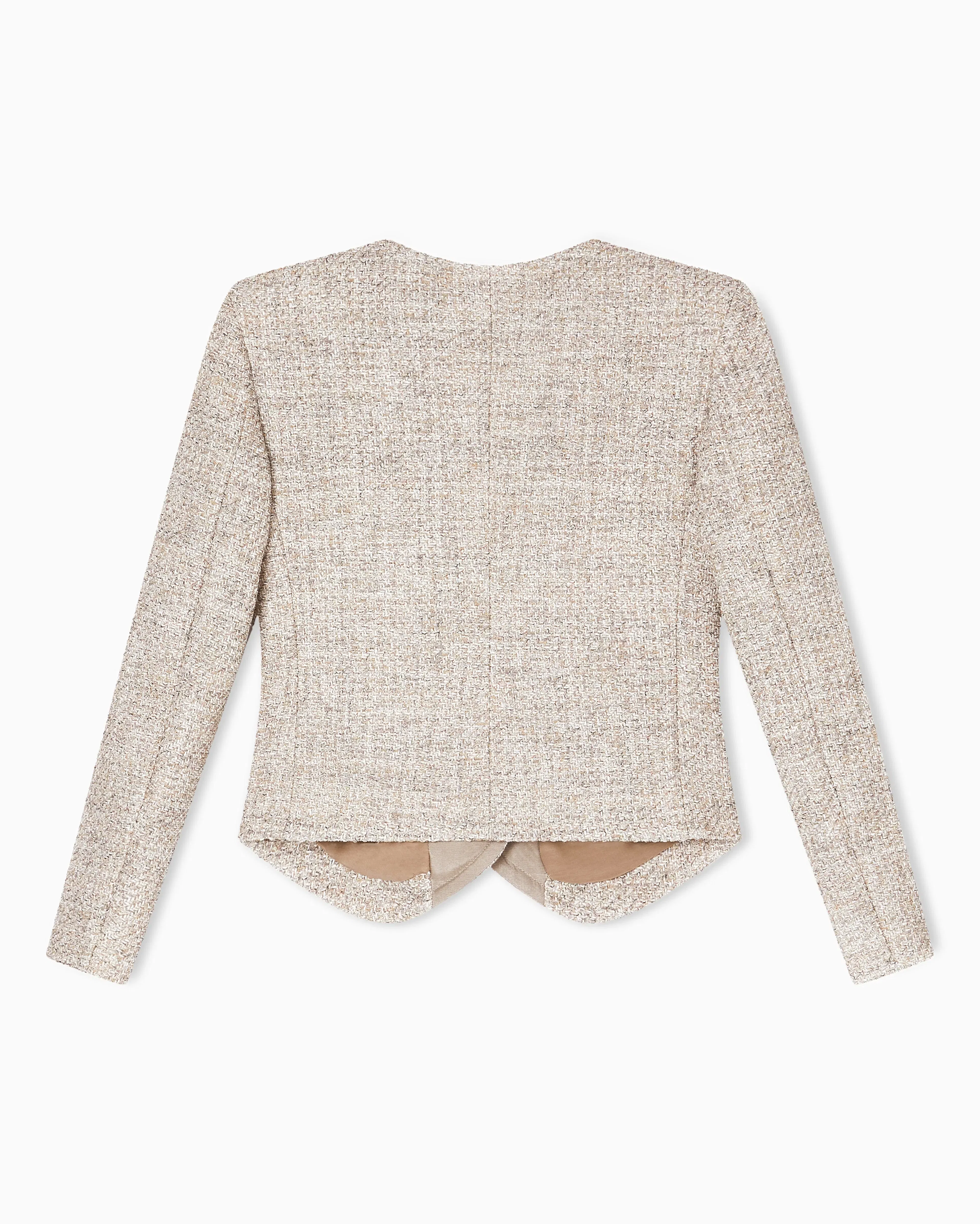 Emporio Armani Icon mélange tweed jacket
