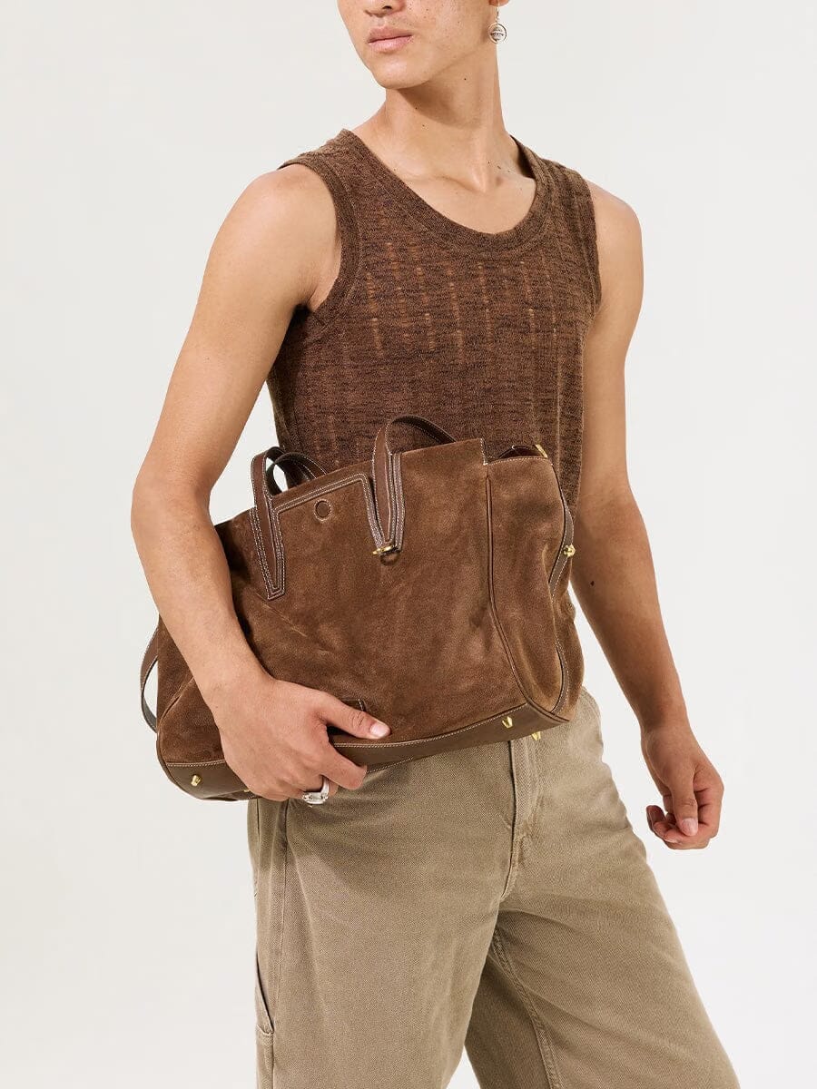 Songmont Medium Yore Duffle Bag Sandal Suede