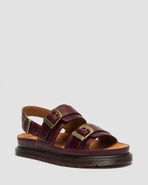 Dr Martens San Two Strap - Cherry Red
