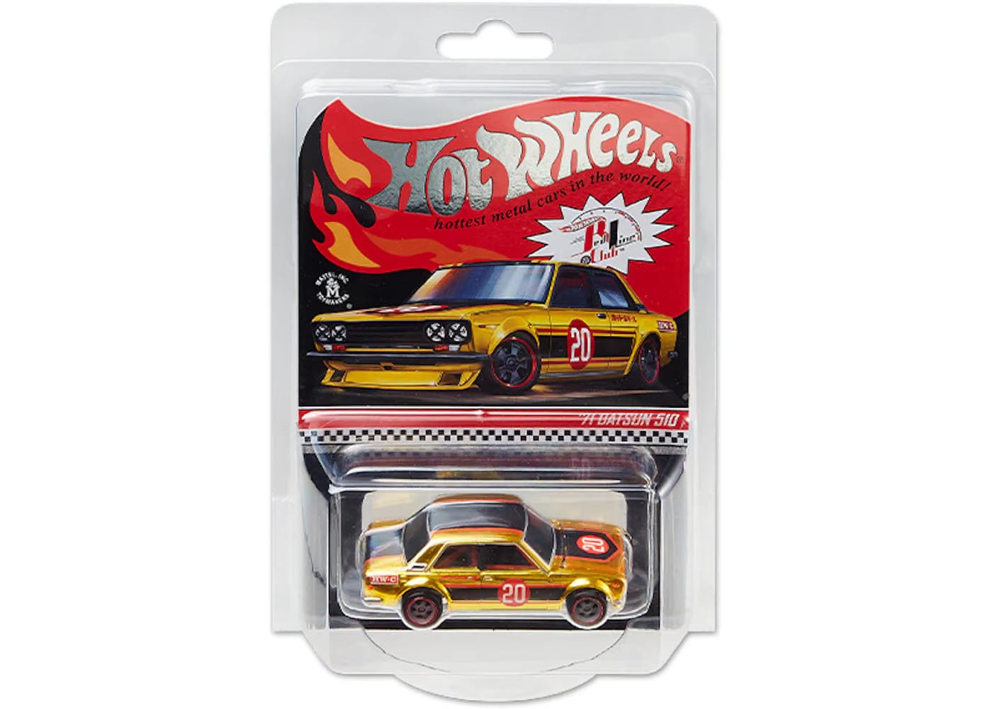 Hot Wheels Rlc Exclusive 71 Datsun 510 Spectraflame Bright Yellow