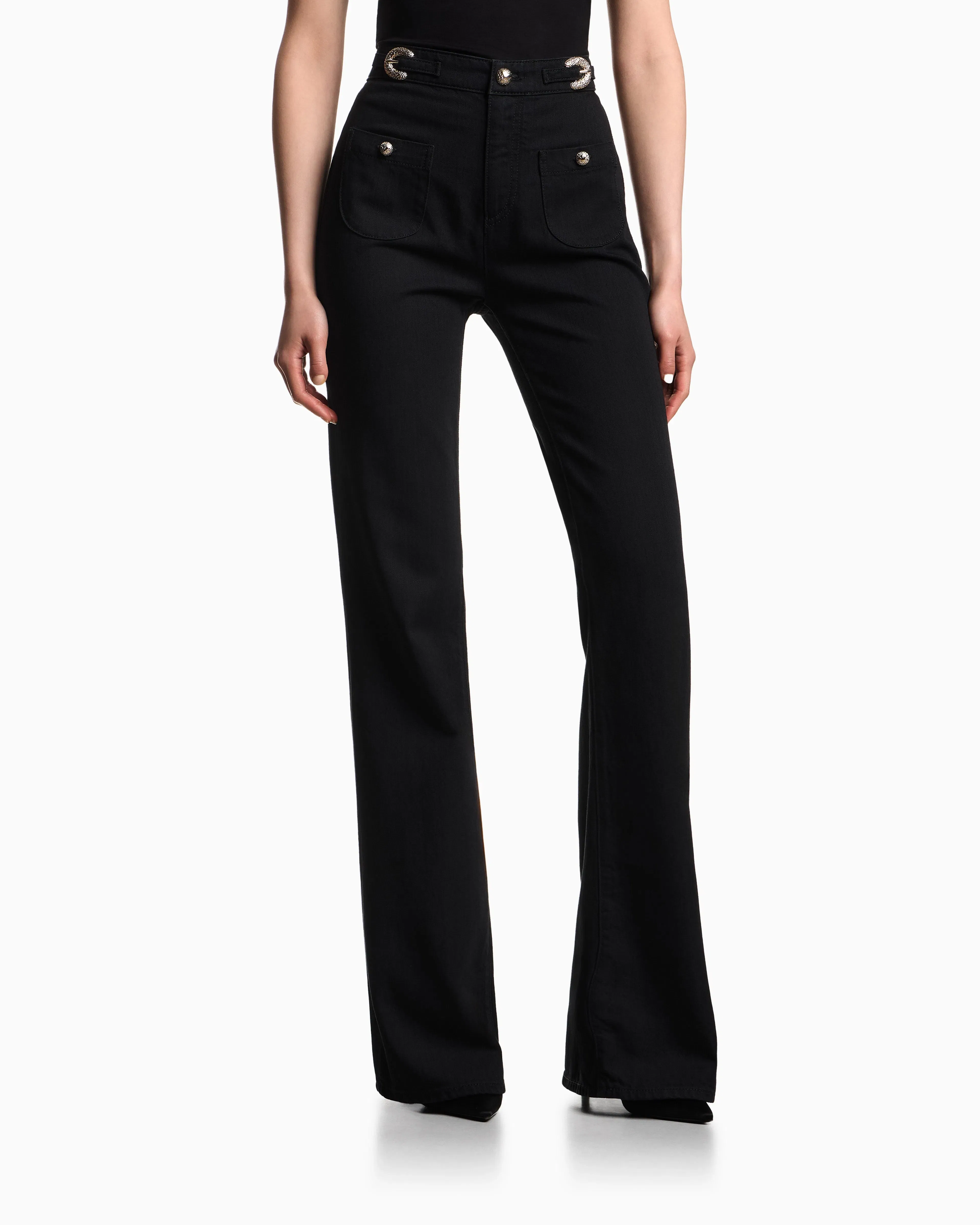 Emporio Armani J9H slim-fit jeans in Lyocell blend denim with a buckle detail