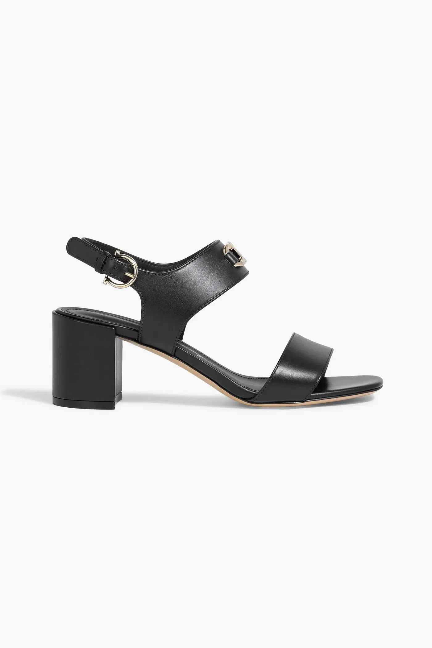 Ferragamo Cayla Leather Sandals Black Women's