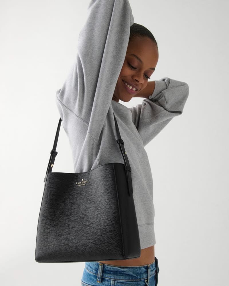 KateSpade Juliette Medium Bucket Bag Black