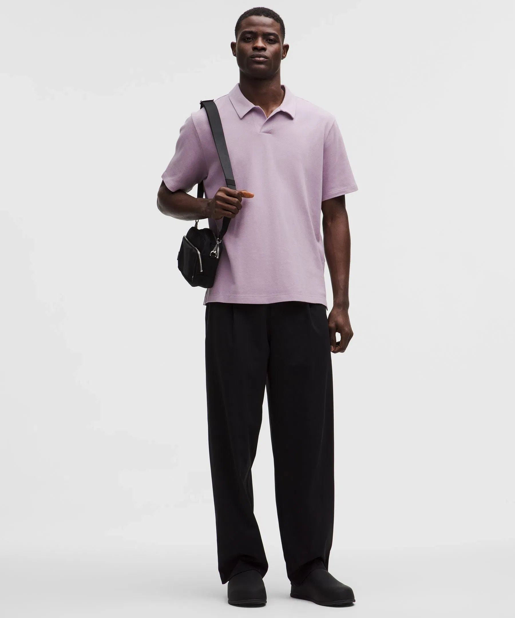 Lululemon Pique Performer Johnny-Collar Short-Sleeve Shirt
