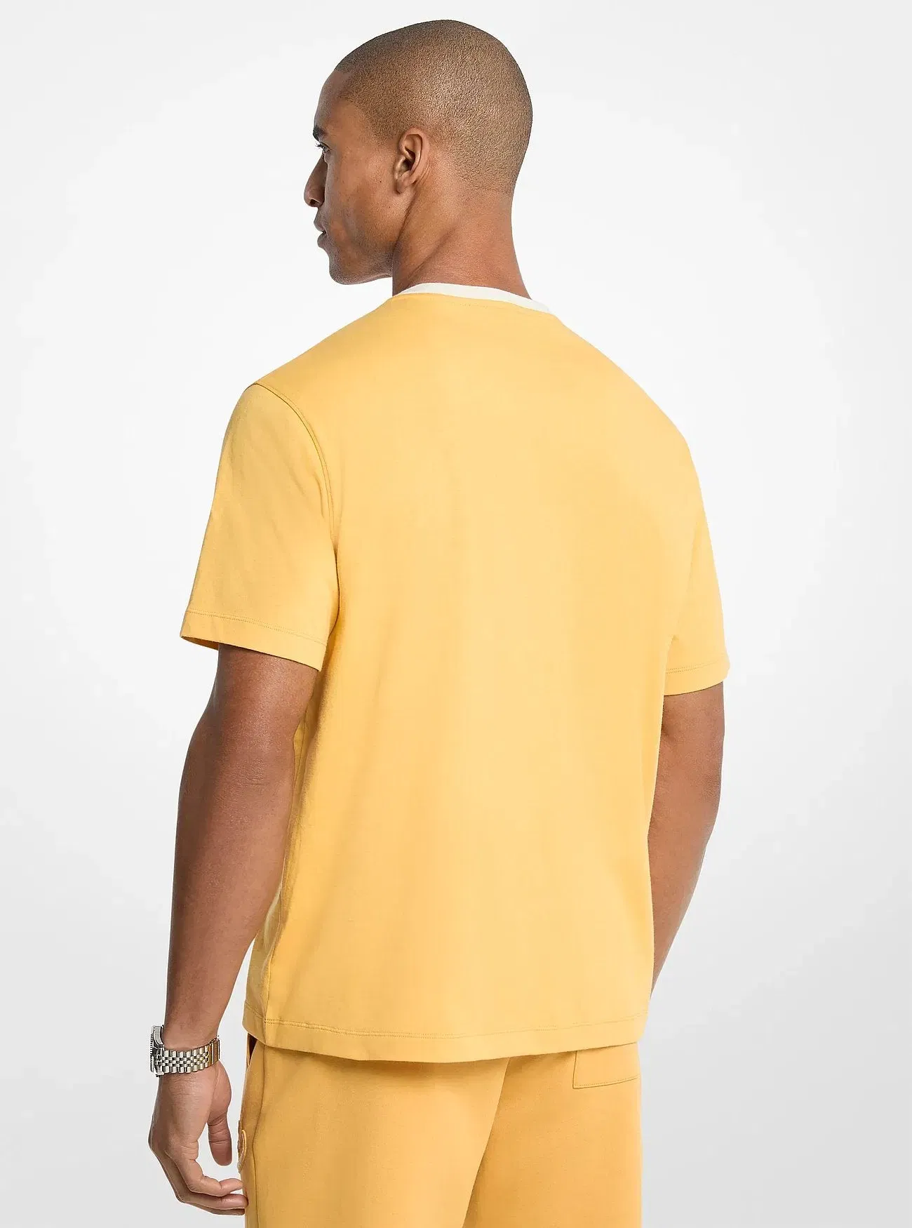 Michael Kors KORS Varsity Cotton Jersey T-Shirt HONEYWHEAT