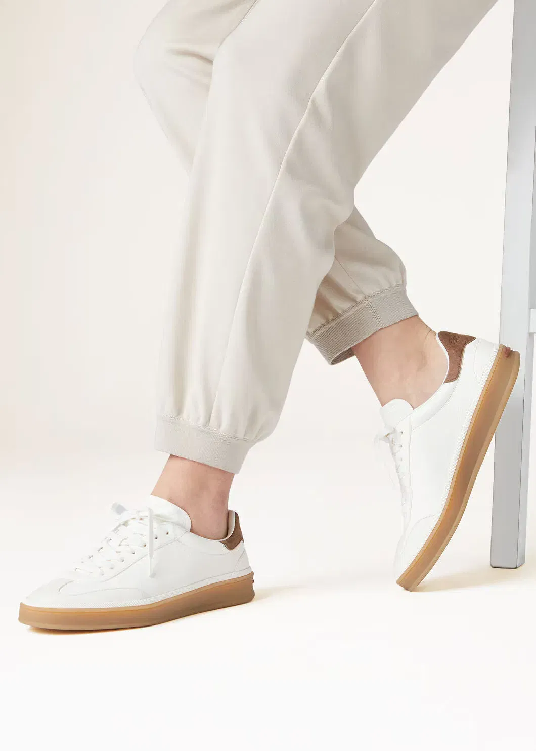 LoroPiana Tennis Walk Sneaker White