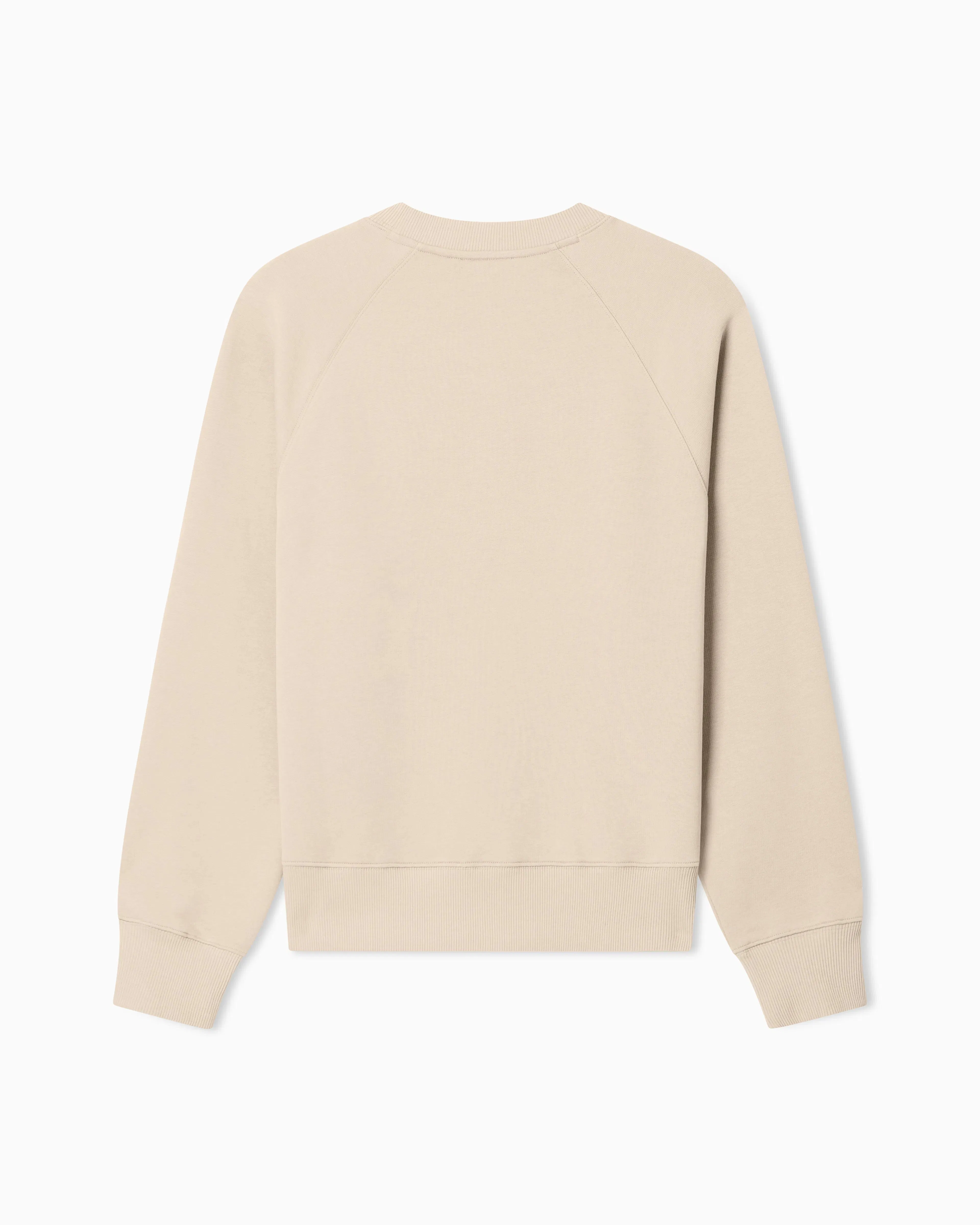 Emporio Armani Jersey sweatshirt with oversized flocked logo