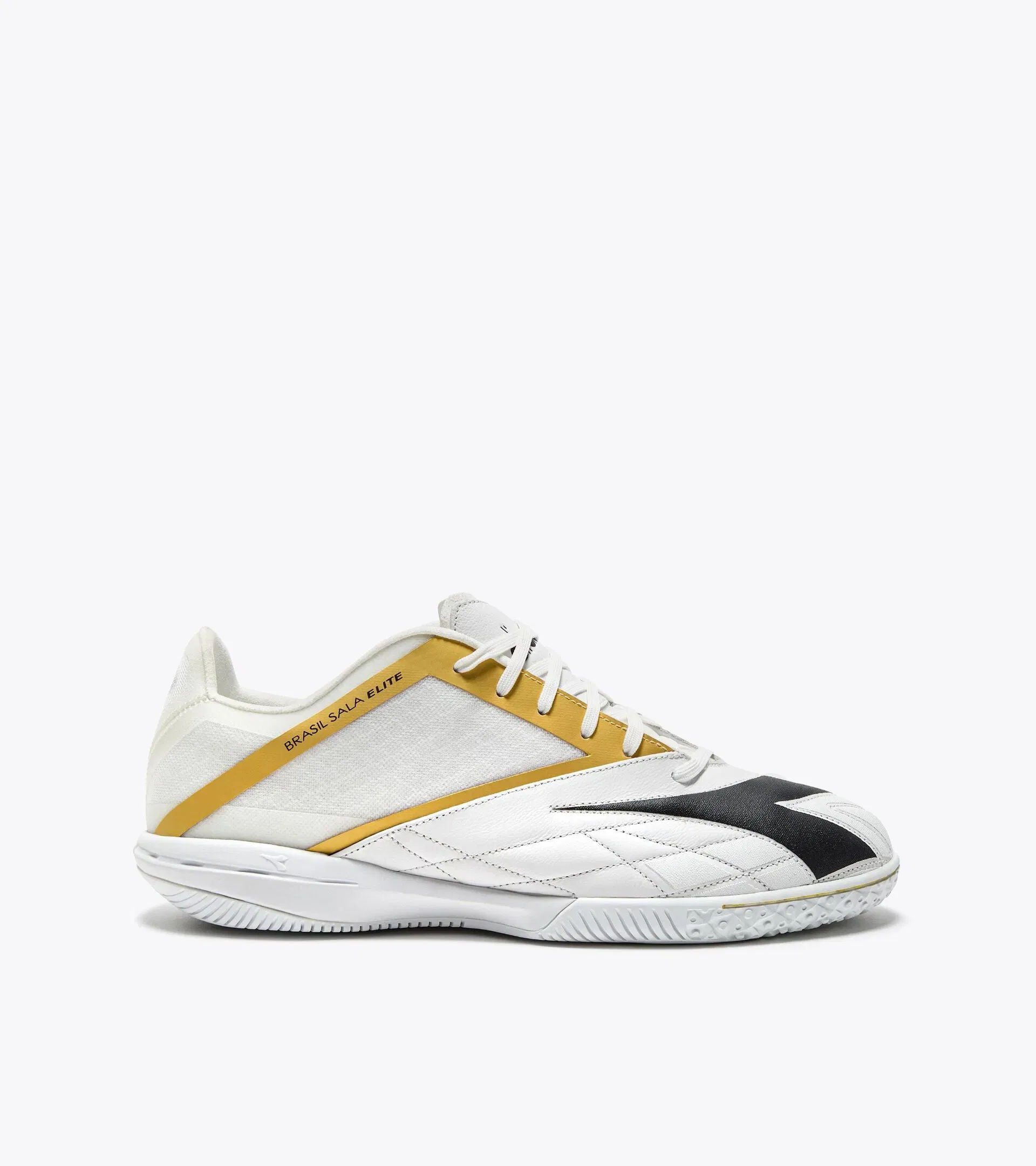 Diadora Brasil Sala Elite Id White/Black/Metallic Gold