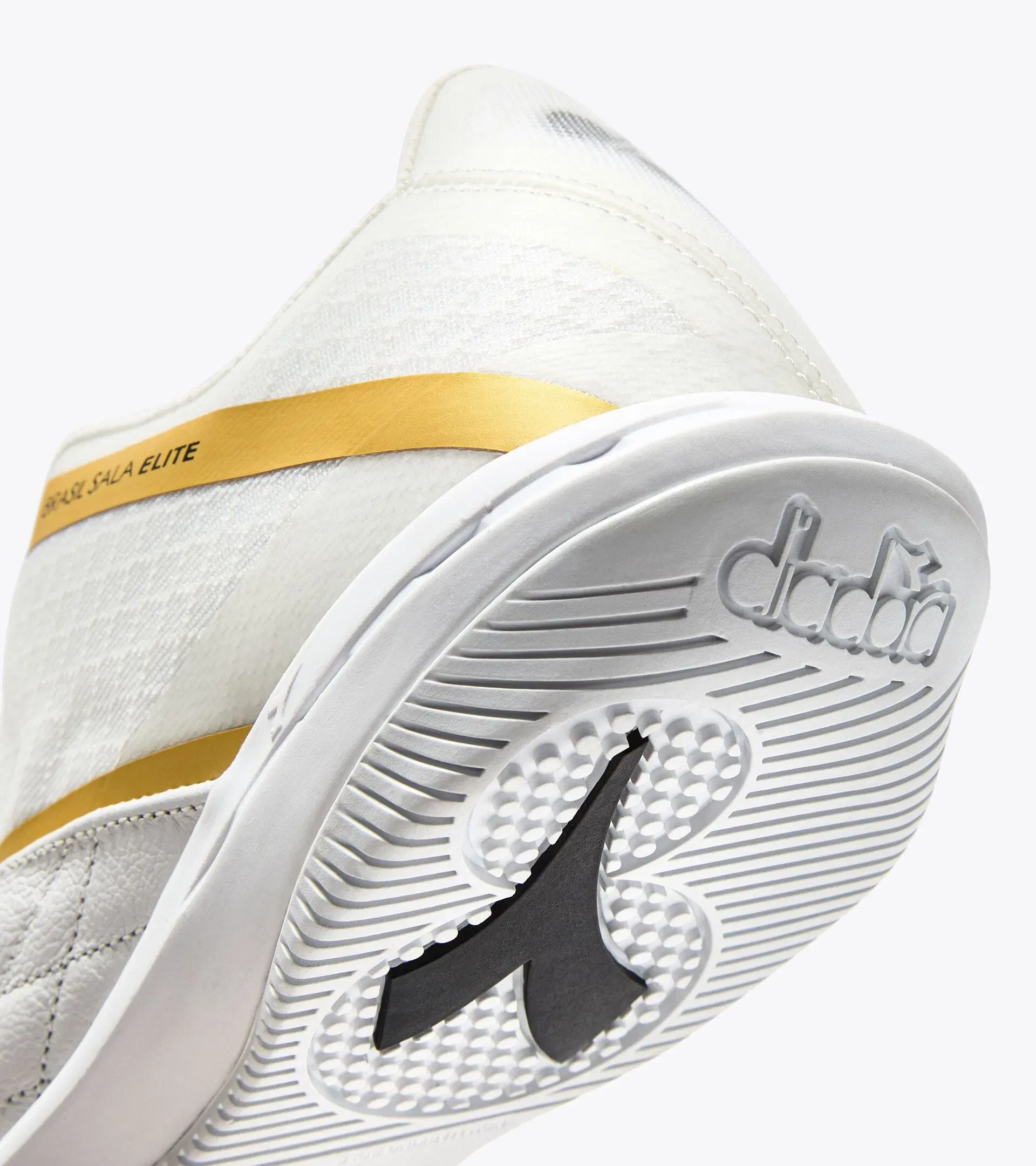 Diadora Brasil Sala Elite Id White/Black/Metallic Gold