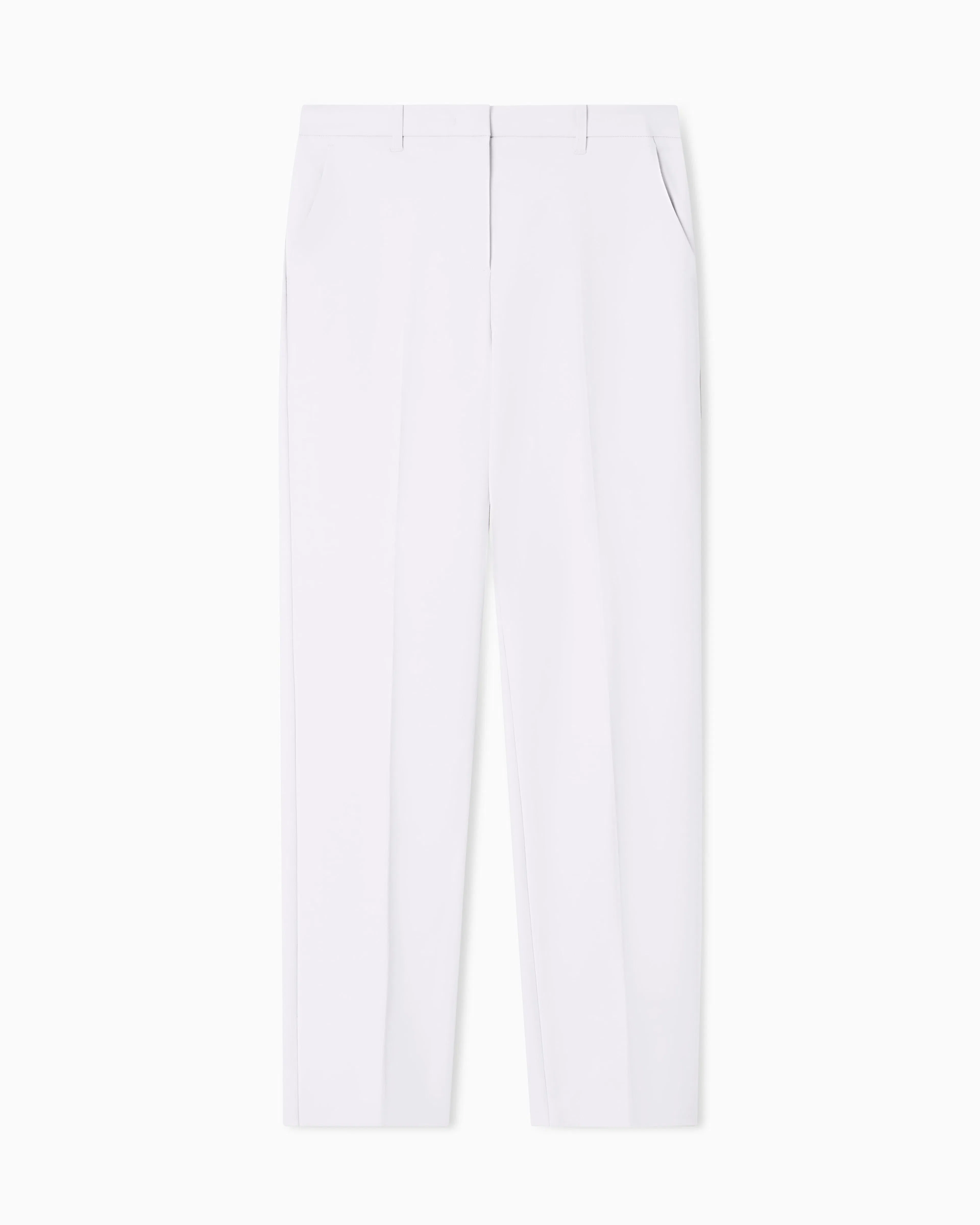 Emporio Armani US Exclusive compact stretch cotton trousers