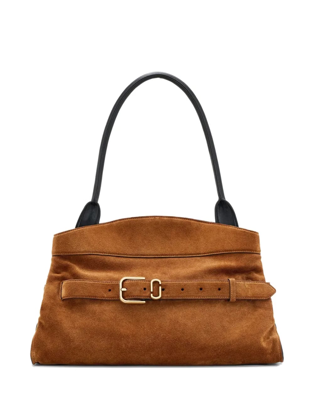 large Dakota belt-buckle suede shoulder bag