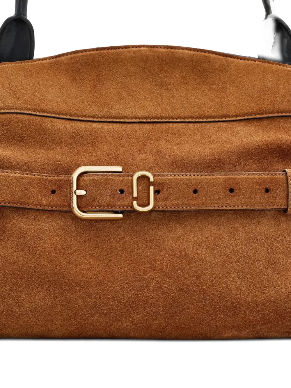 large Dakota belt-buckle suede shoulder bag