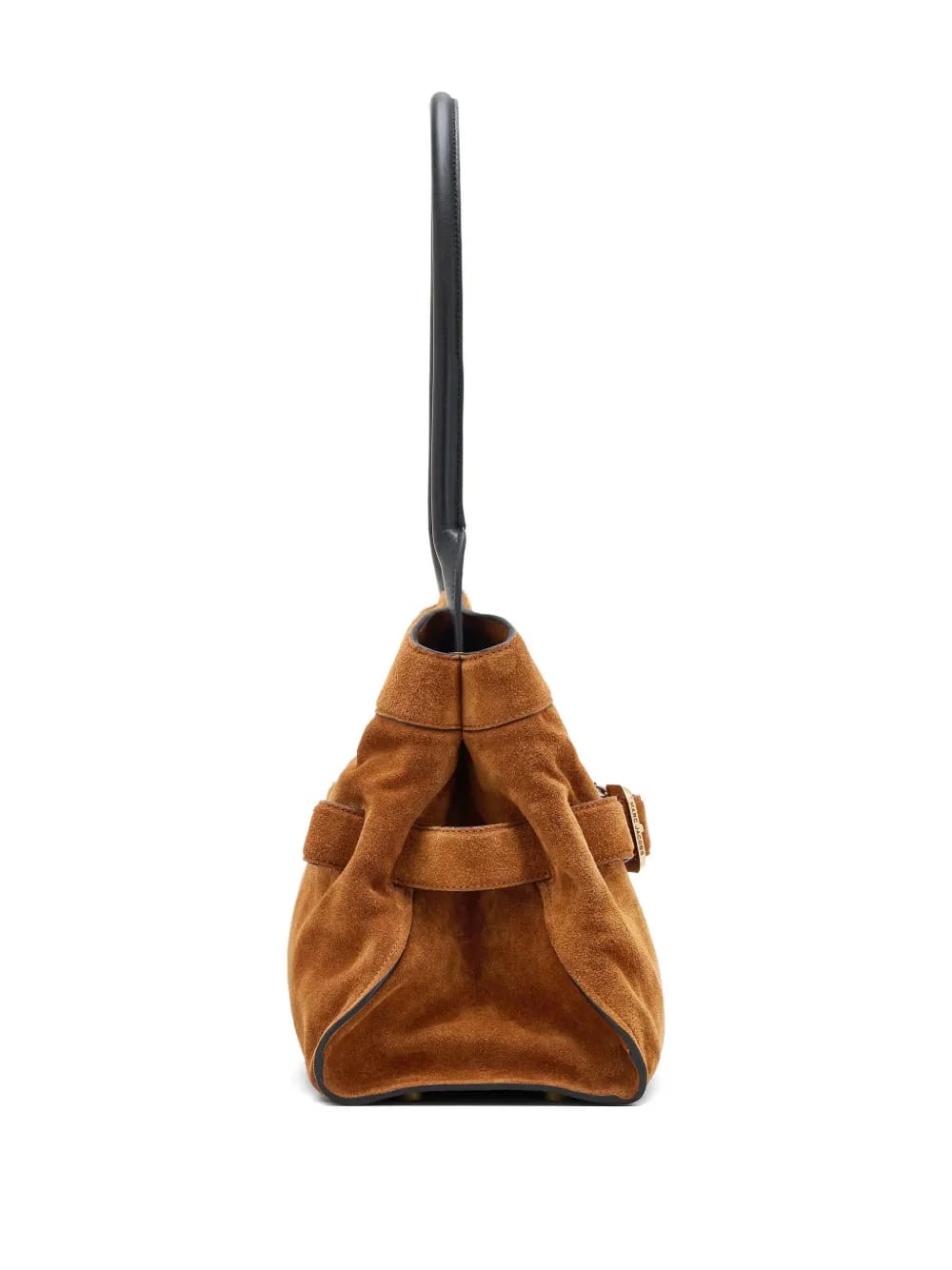 large Dakota belt-buckle suede shoulder bag