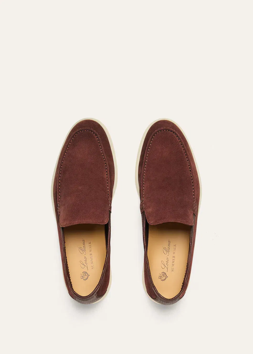 LoroPiana Summer Walk Loafer Amarone