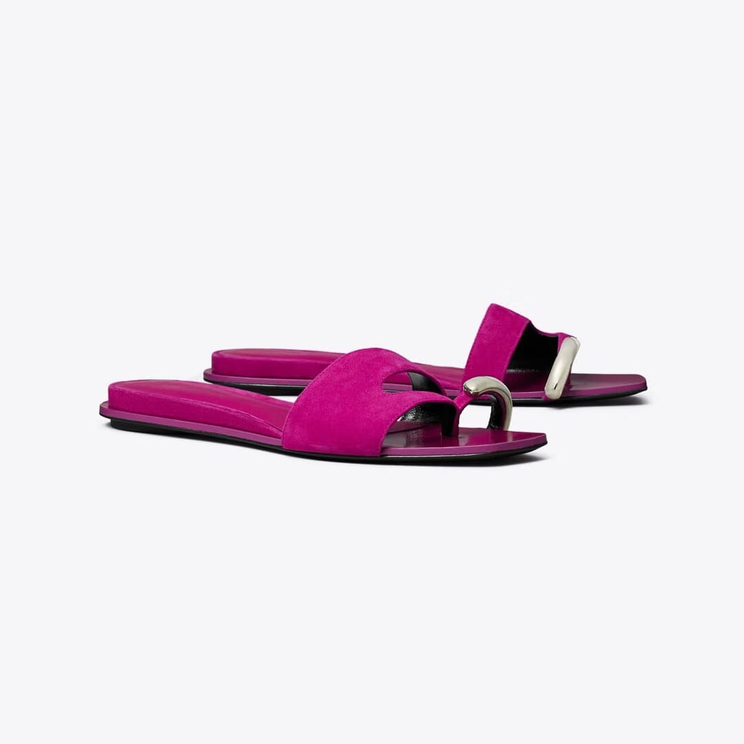Tory Burch Pierced Slide FUSCHIA SPARK