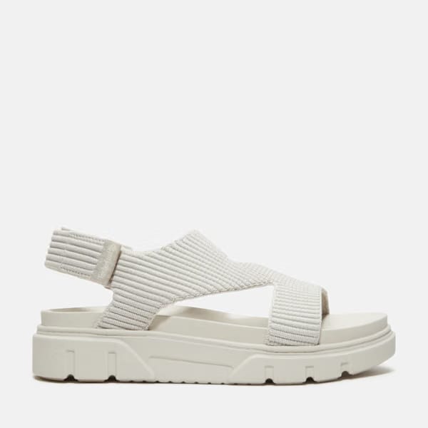 Timberland Greyfield Backstrap Sandal White Knit Women'S