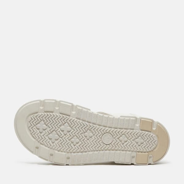 Timberland Greyfield Backstrap Sandal White Knit Women'S