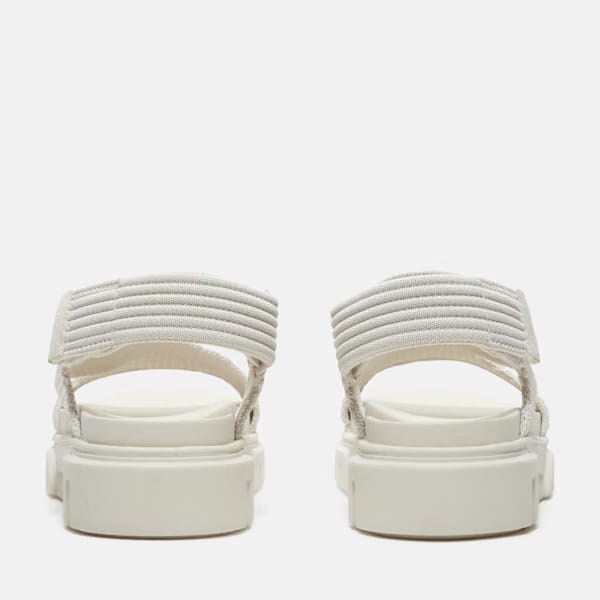 Timberland Greyfield Backstrap Sandal White Knit Women'S