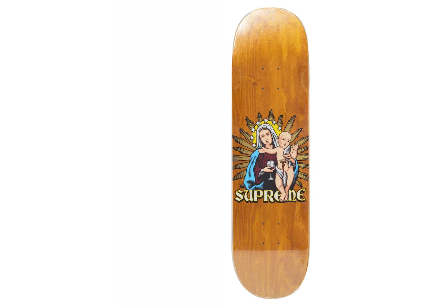 Supreme Blood And Body Skateboard Deck Brown