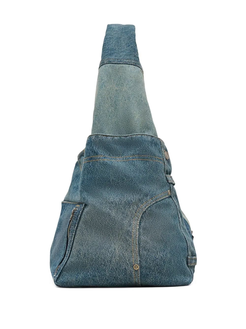 The Deconstructed Denim Sack bag