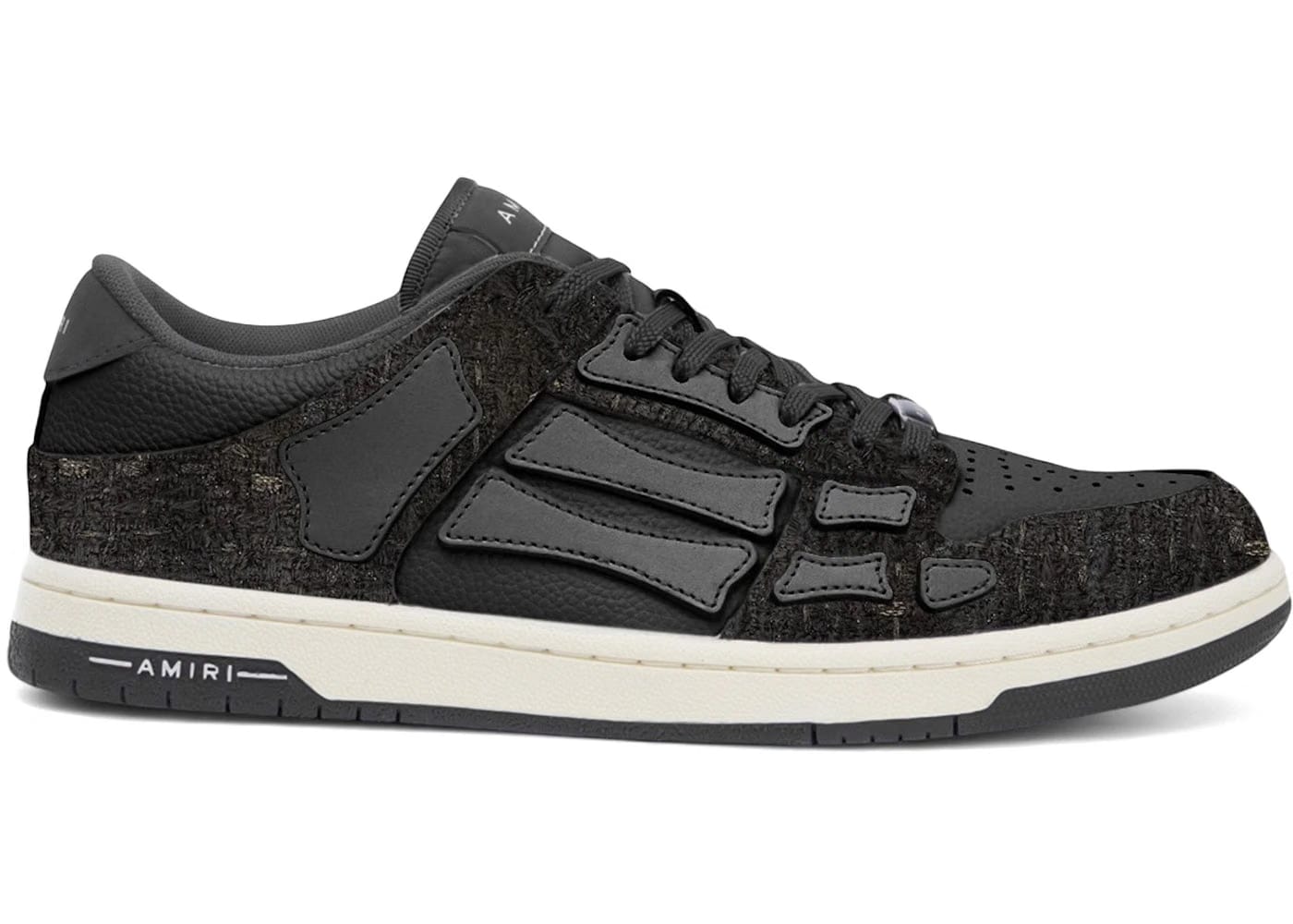 Amiri Boucle Skel Top Low Black