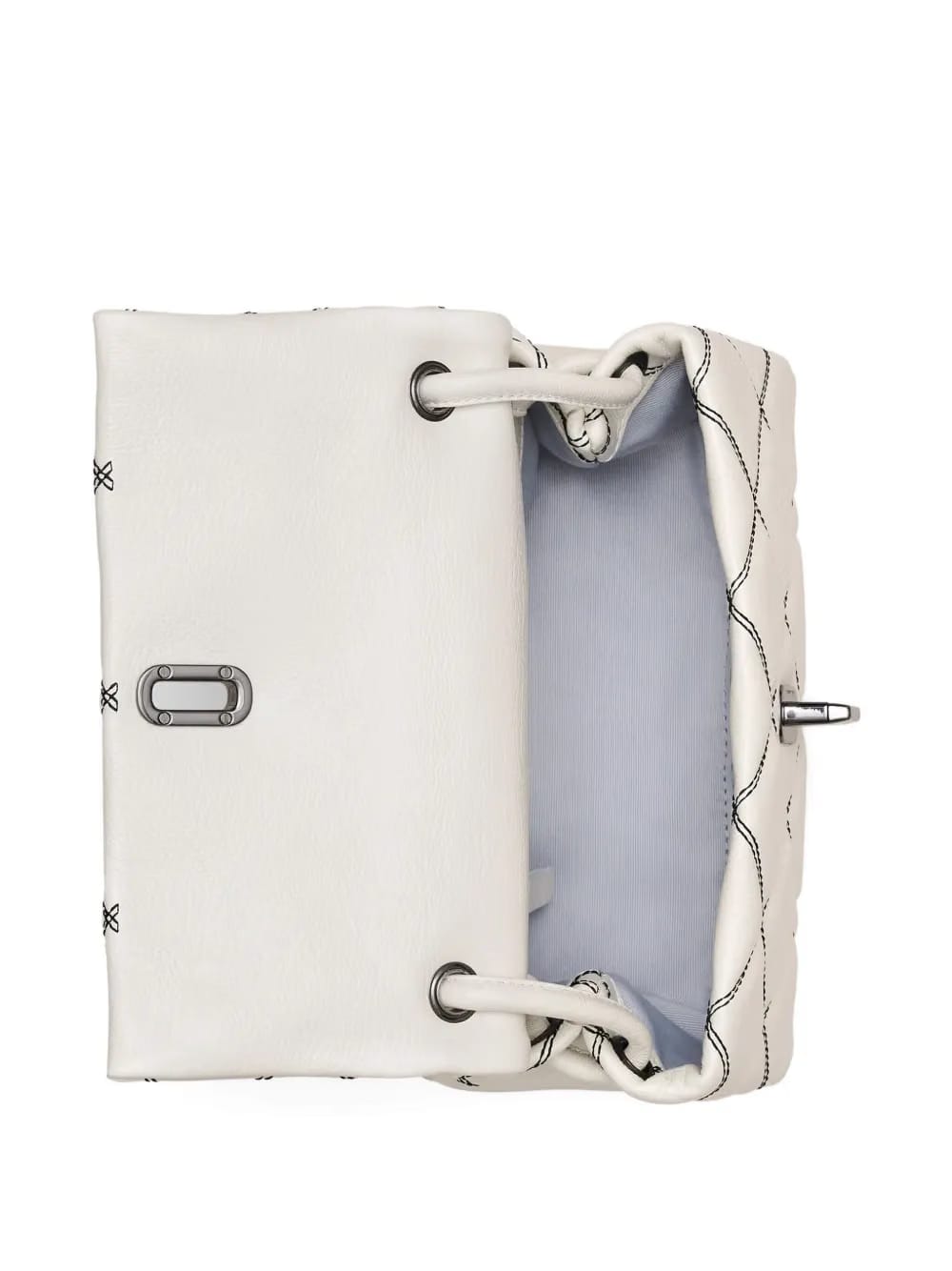 The Bi Color Quilted Leather Dual shoulder bag