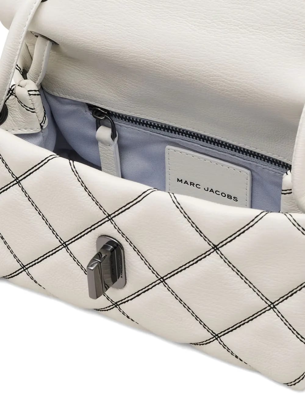 The Bi Color Quilted Leather Dual shoulder bag
