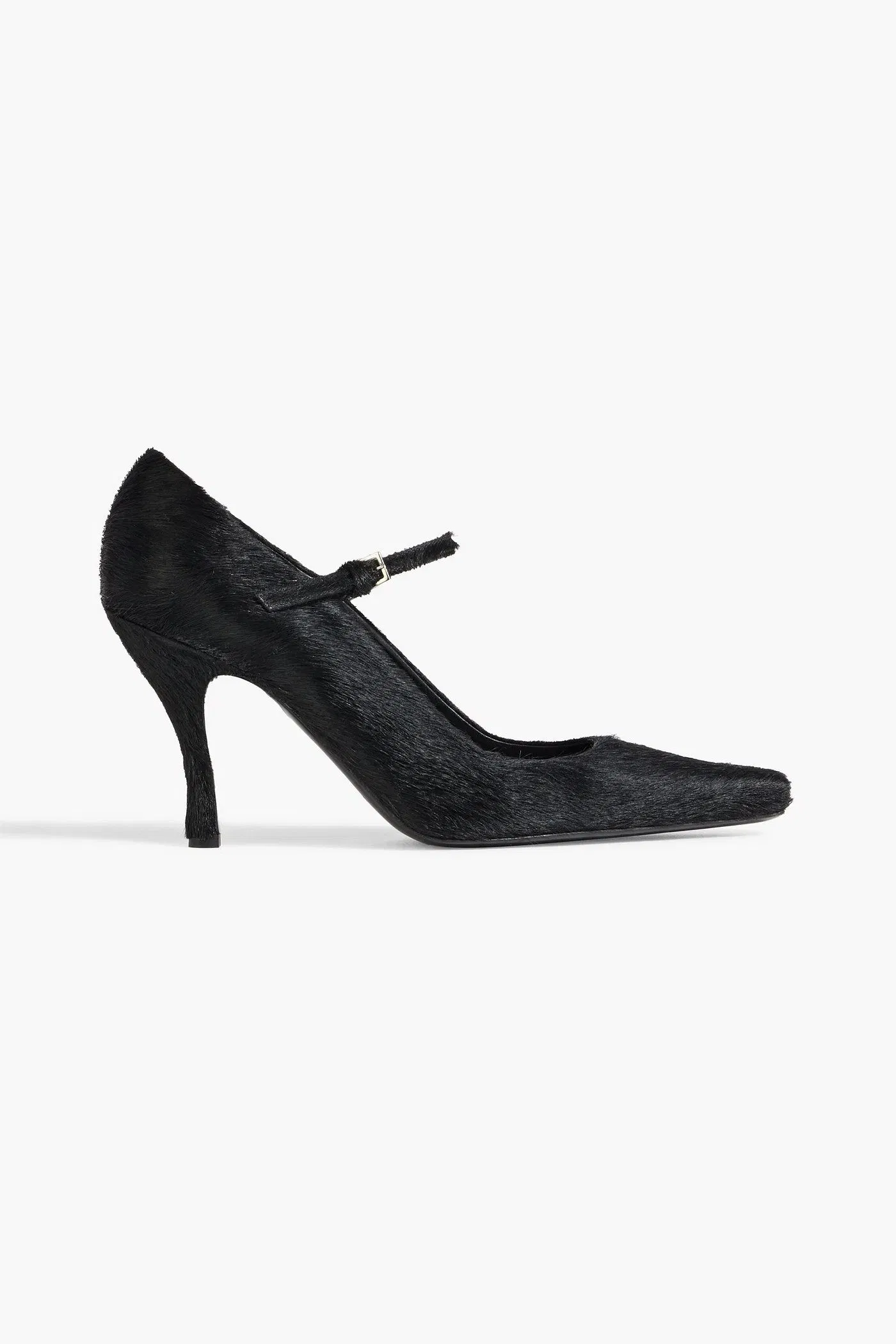 Loulou De Saison Kabel Calf Hair Mary Jane Pumps Black Women's
