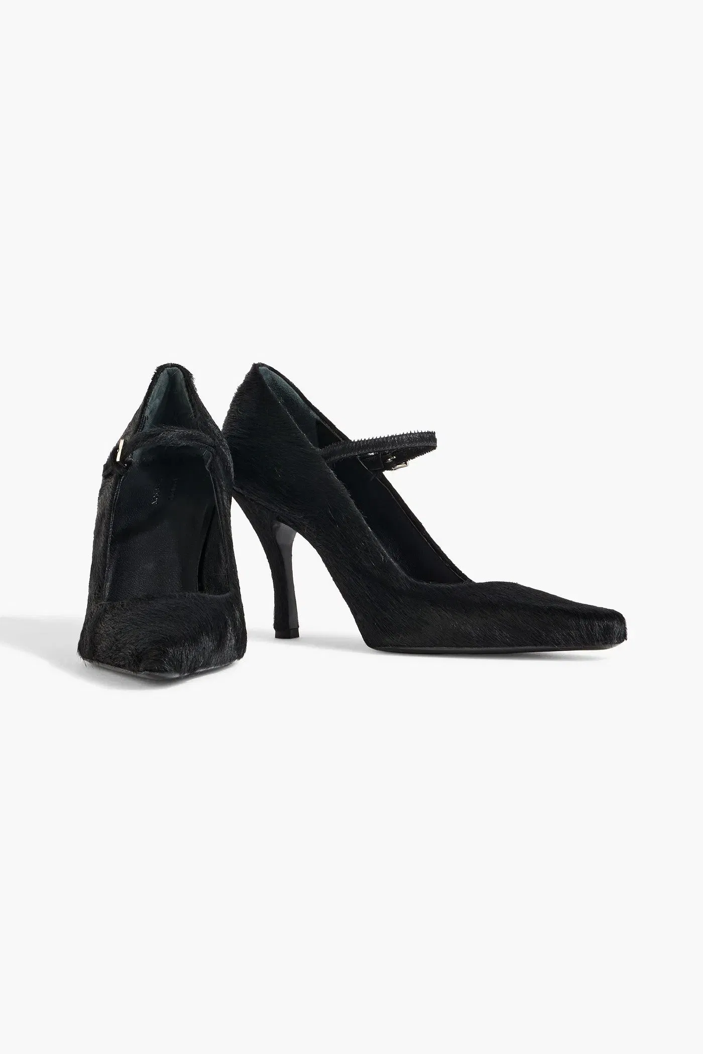 Loulou De Saison Kabel Calf Hair Mary Jane Pumps Black Women's