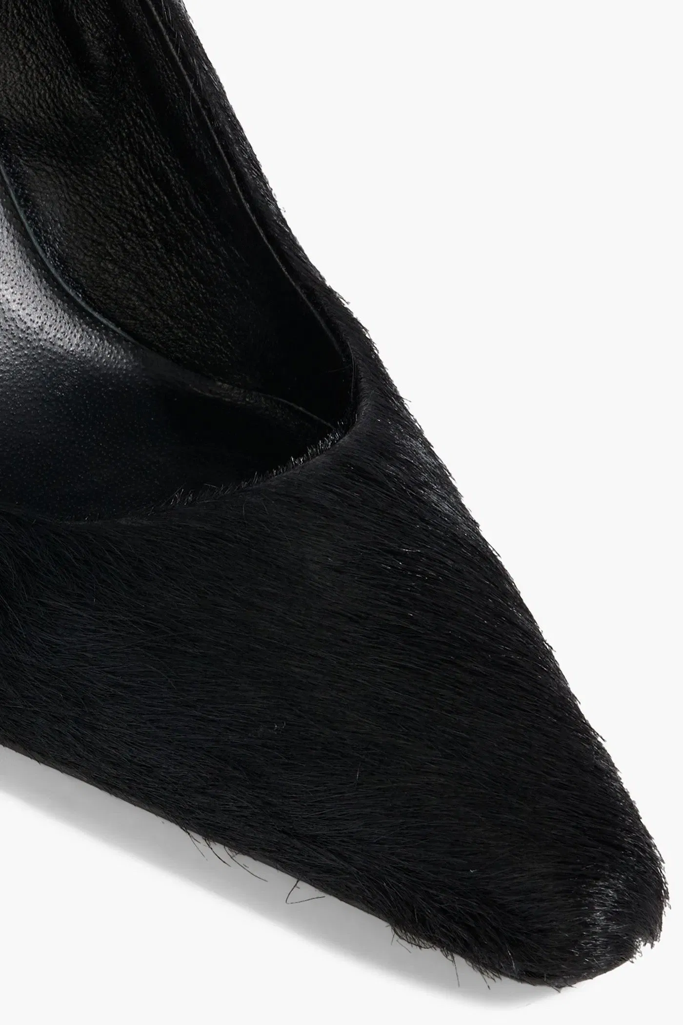 Loulou De Saison Kabel Calf Hair Mary Jane Pumps Black Women's