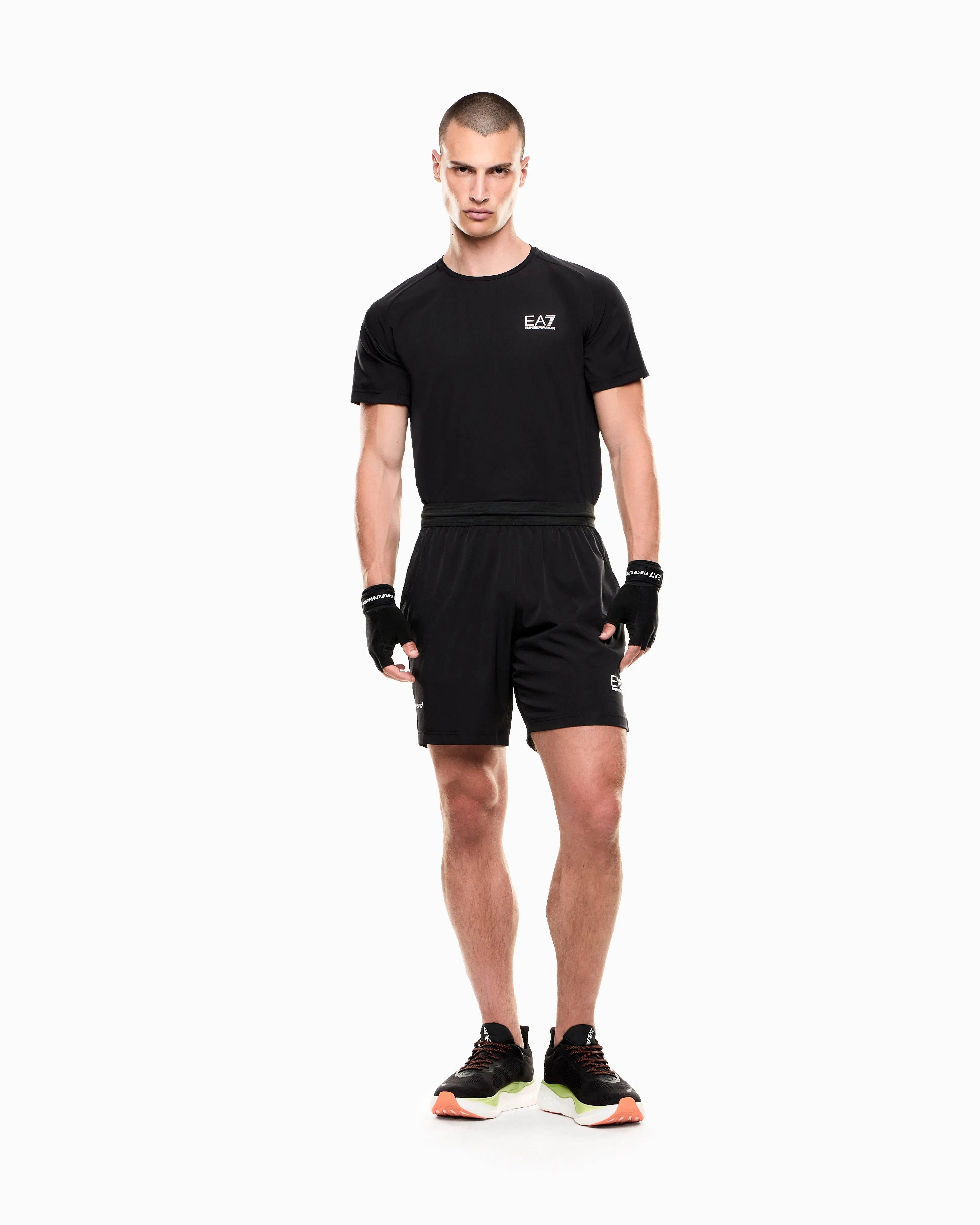 EA7 Ventus t-shirt and shorts set in technical fabric Ventus7