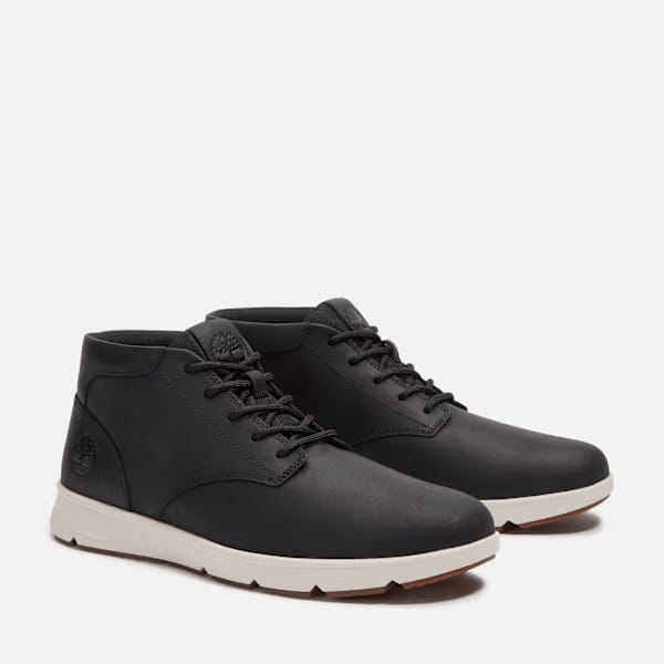 Timberland Parker Street Low Sneaker Black Full-Grain Men'S