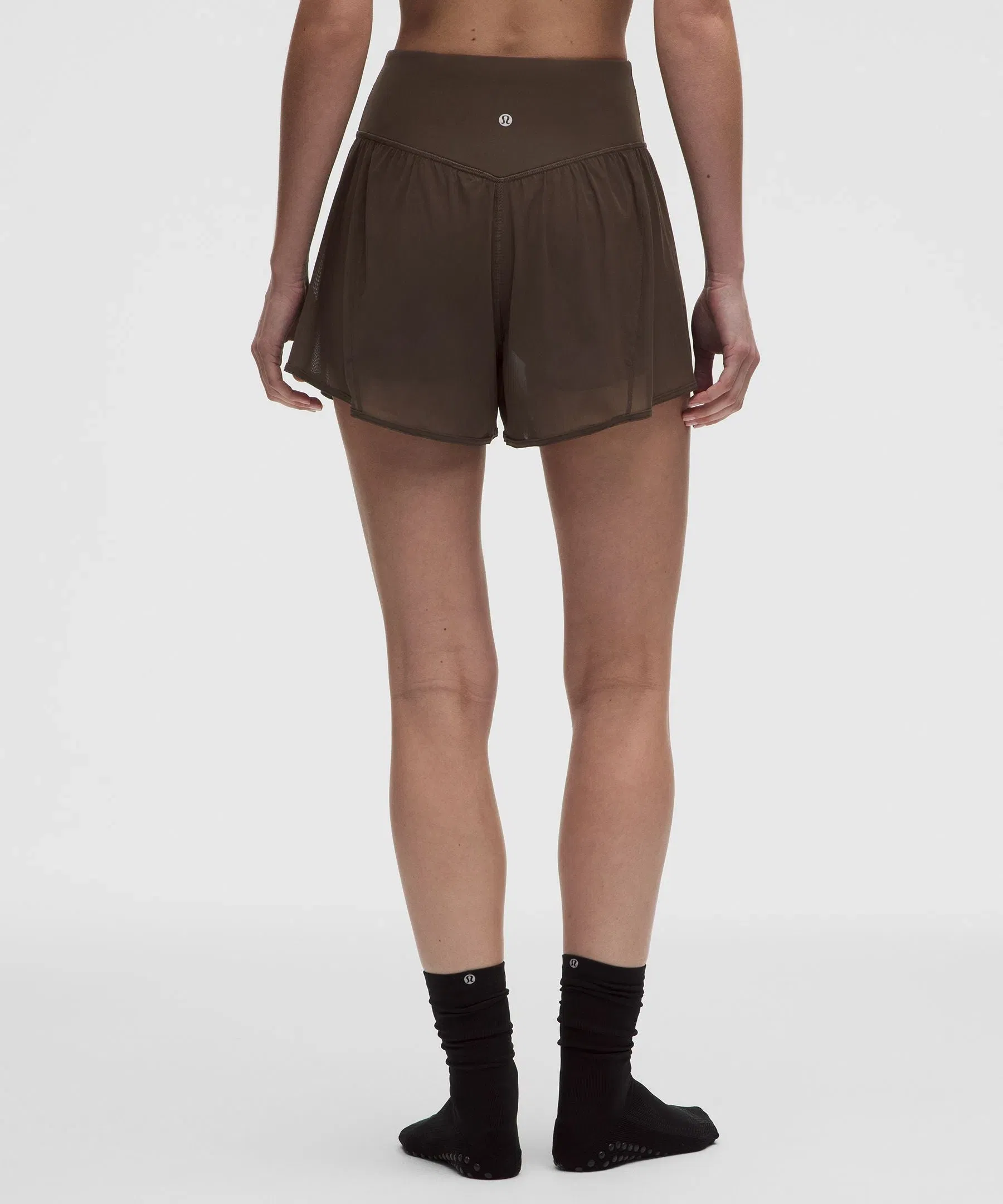 Lululemon Women's Nulu and Mesh High-Rise Studio Short 3.5"