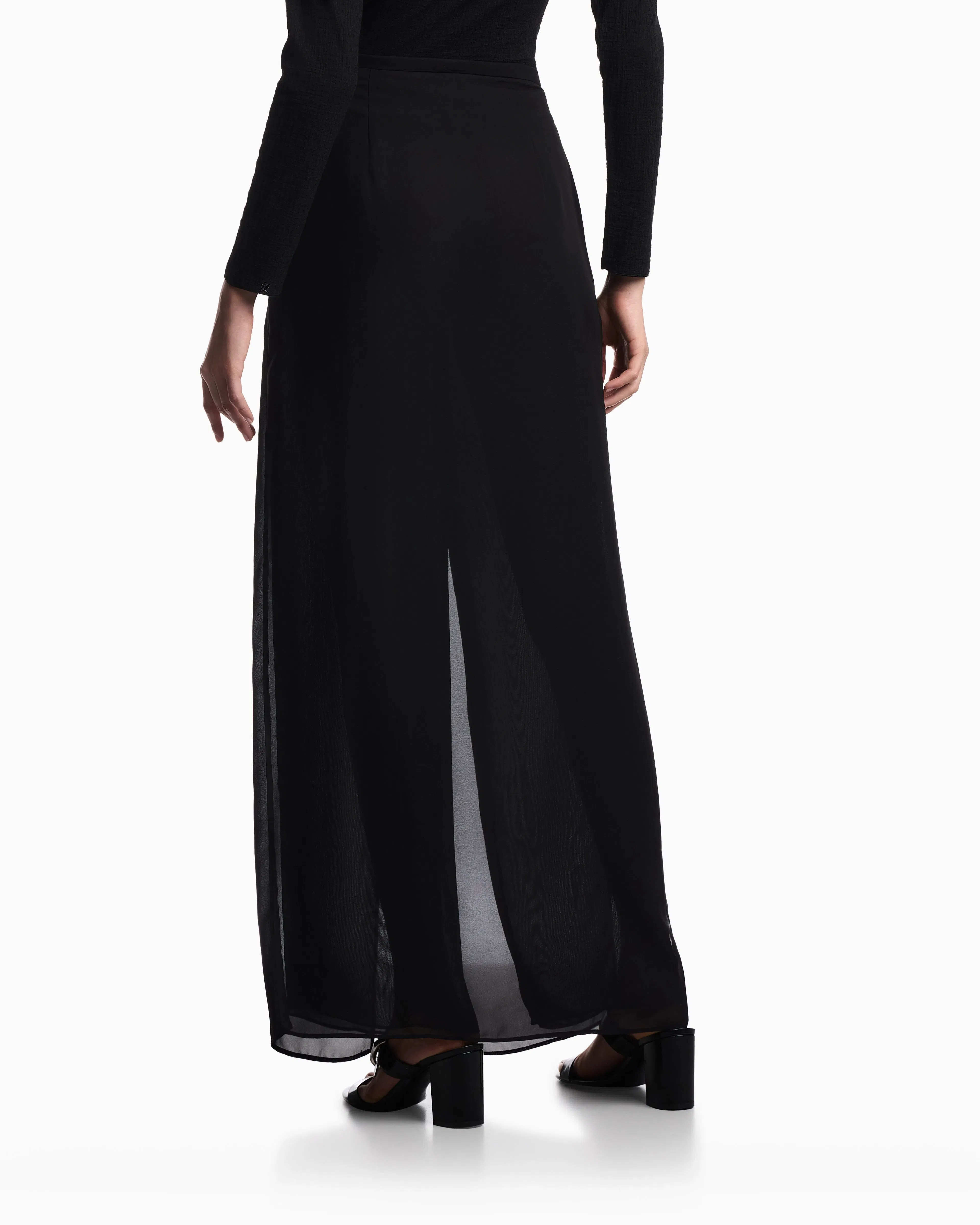 Emporio Armani Technical georgette culottes