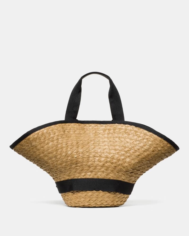 KateSpade Solei Sun Hat Bag Natural Multi