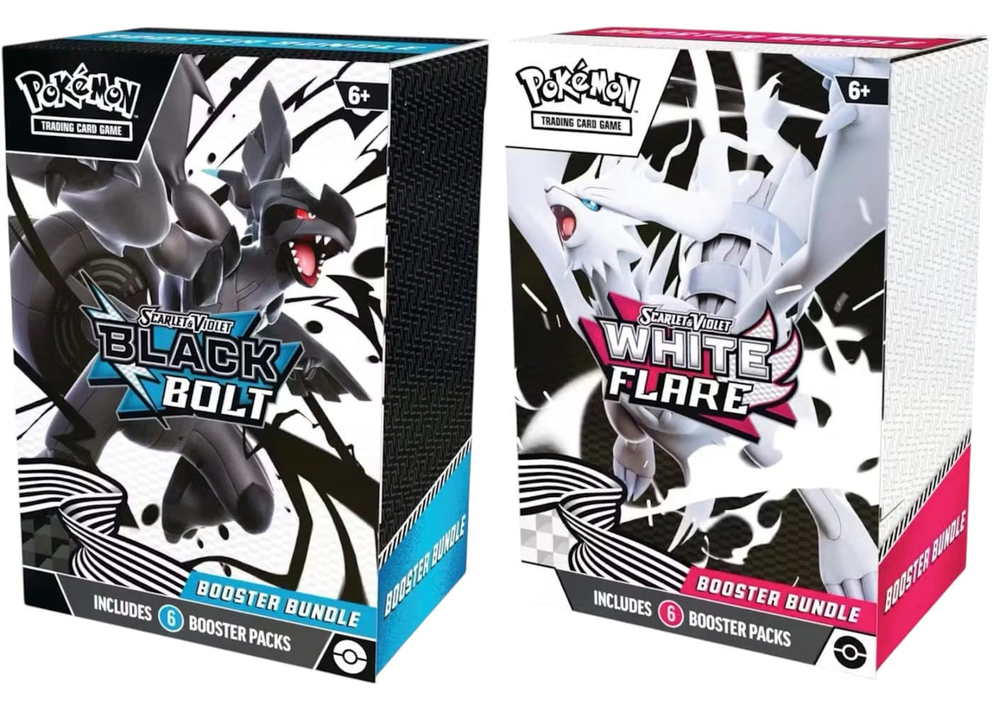 2025 Pokemon Scarlet & Violet Black Bolt & White Flare Booster Bundle