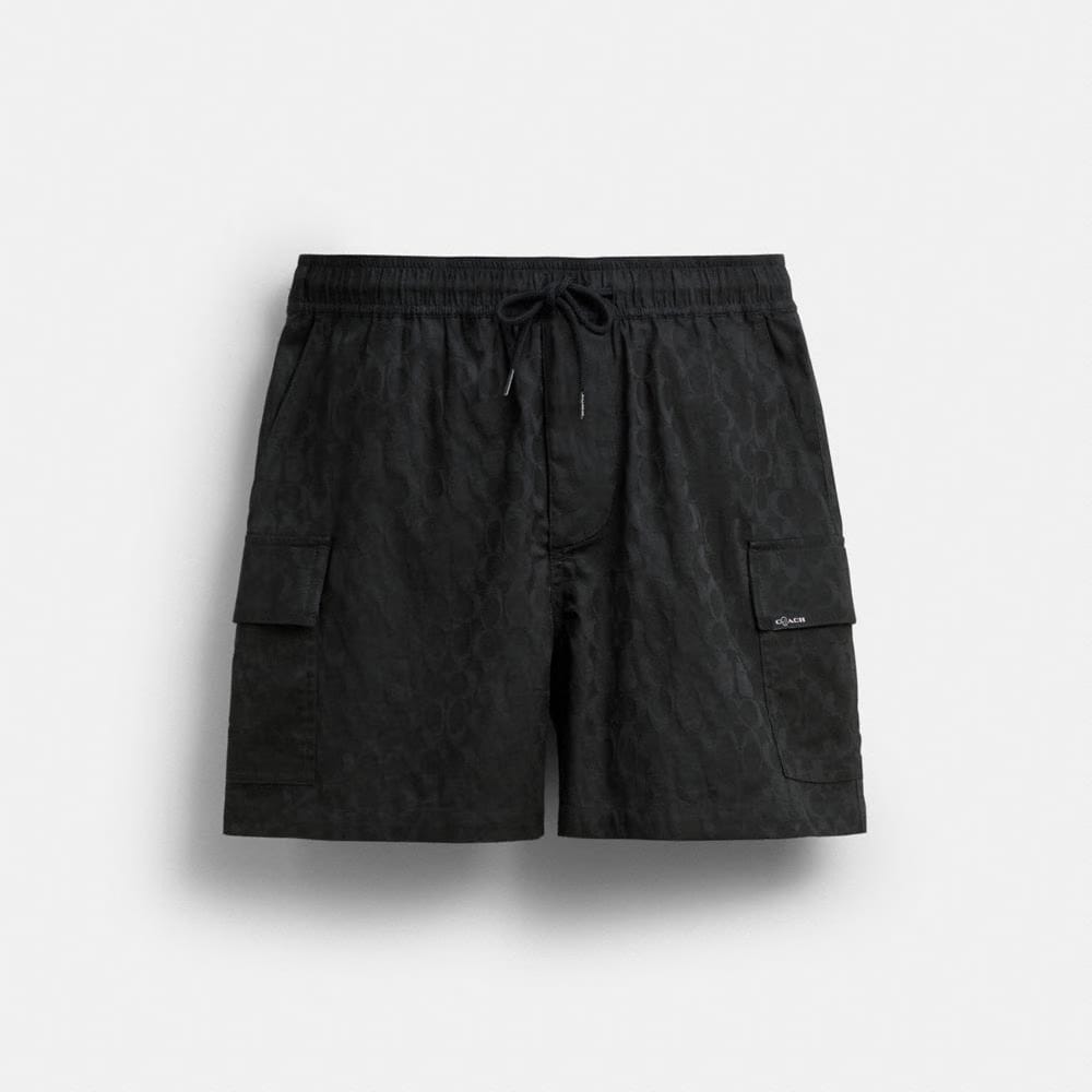 Coach Coach | Brain Dead Signature Camp Shorts Black