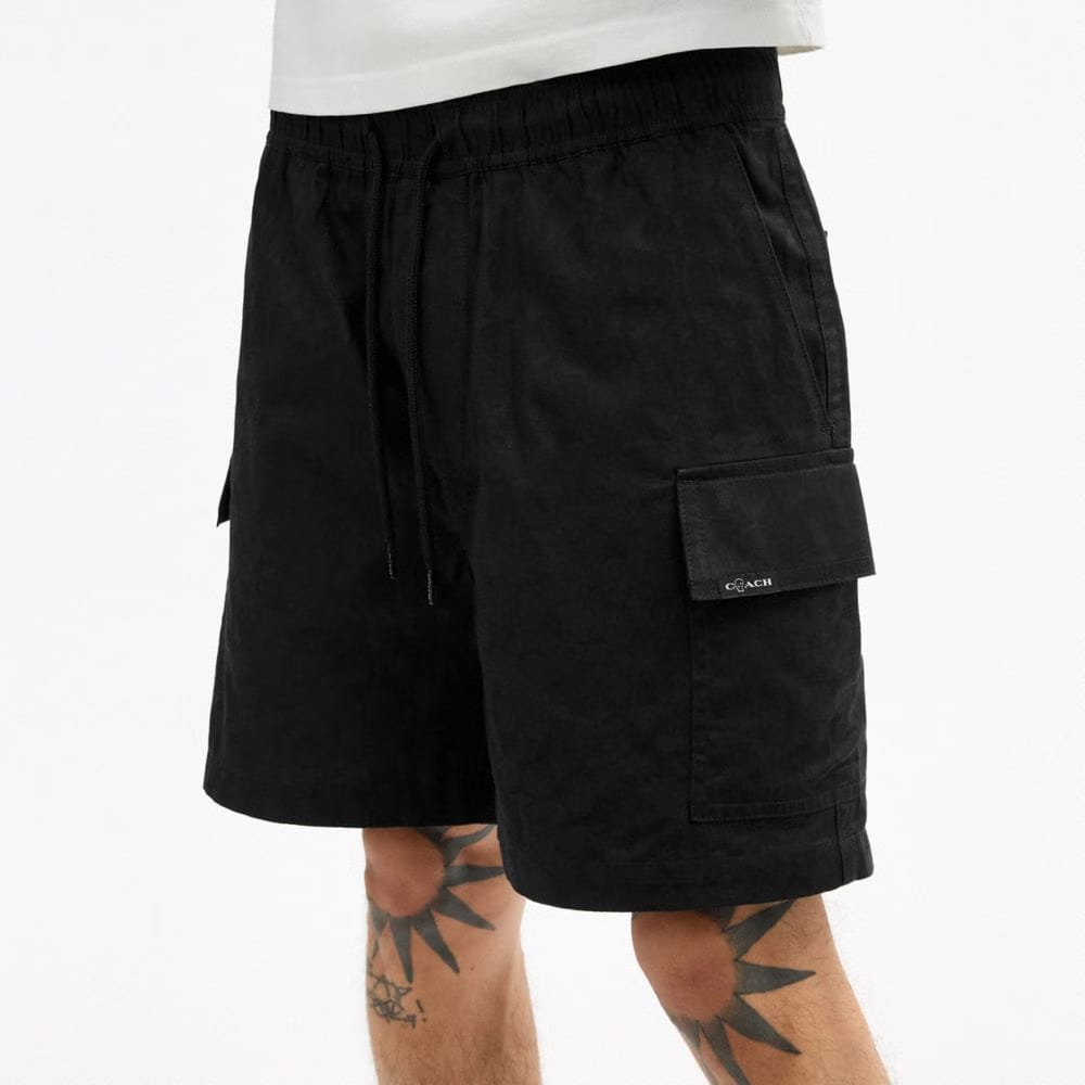 Coach Coach | Brain Dead Signature Camp Shorts Black