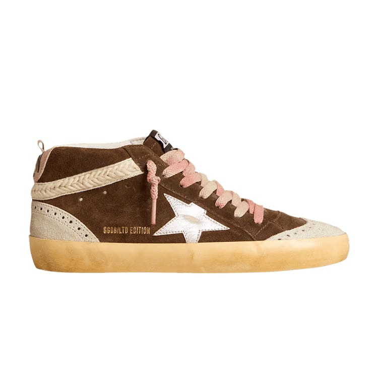Golden Goose Wmns Mid Star LTD 'Brown Metallic Silver'