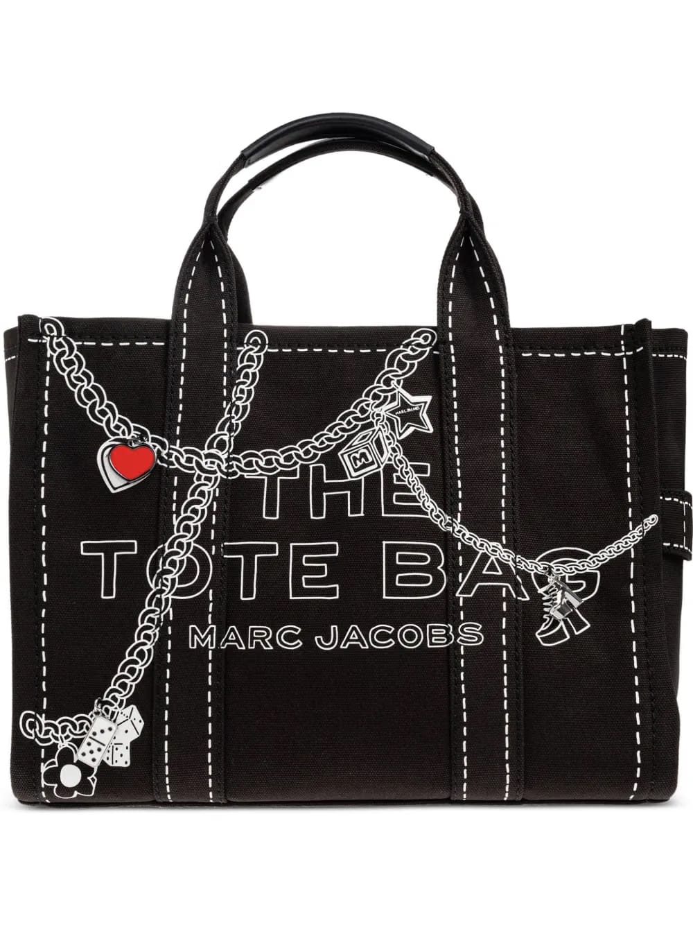 chain-print tote bag