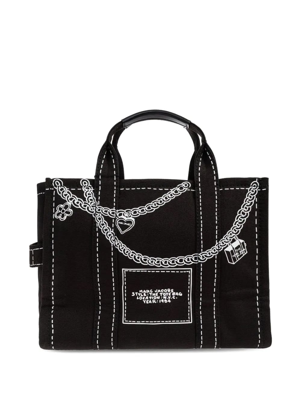 chain-print tote bag