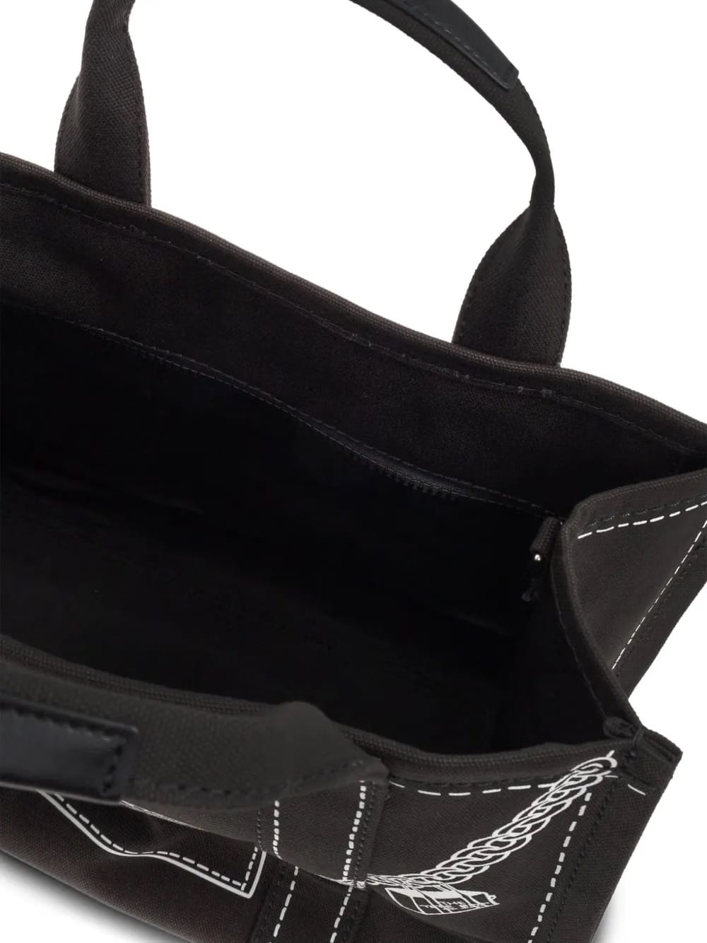 chain-print tote bag