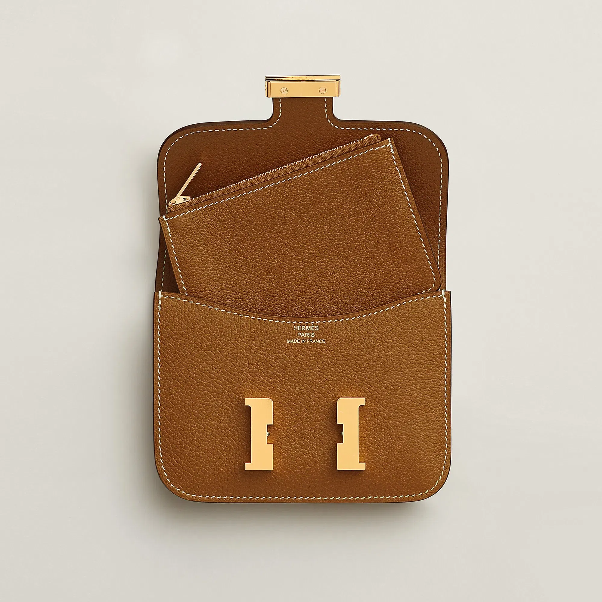 Hermes Constance Slim Wallet Alezan
