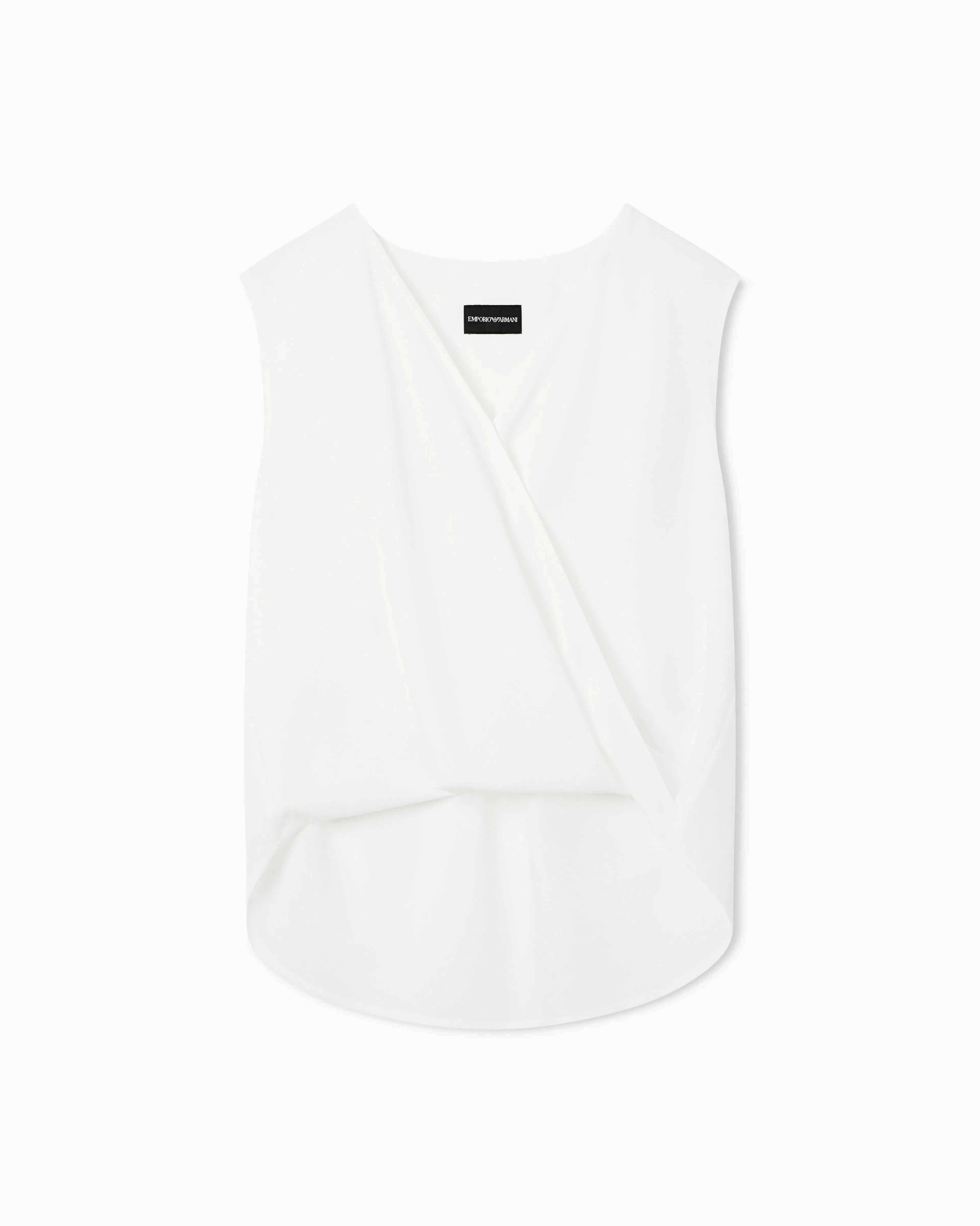 Emporio Armani V-neck crossed top in cady