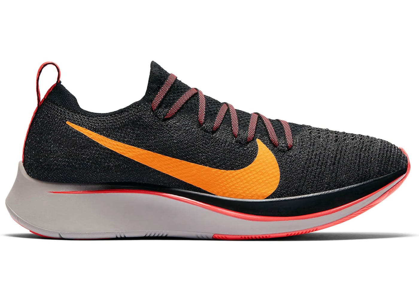 Nike Zoom Fly Flyknit Black Orange Peel Womens